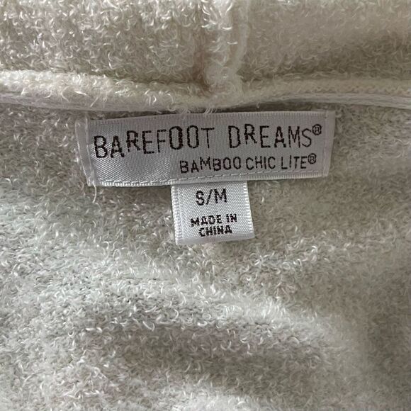 Barefoot Dreams Calypso Wrap S/M Ombre Gray Cream - Picture 4 of 6